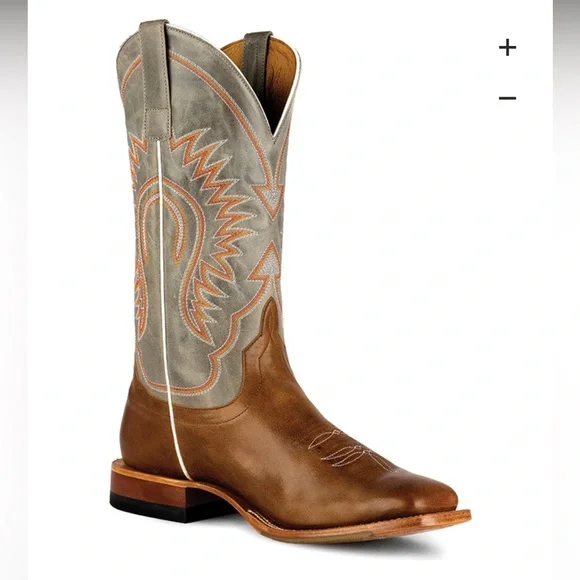 🎀Horse Power Mens Gunny Jimmy Royal Jimmy Leather Cowboy Boots! - Picture 1 of 10